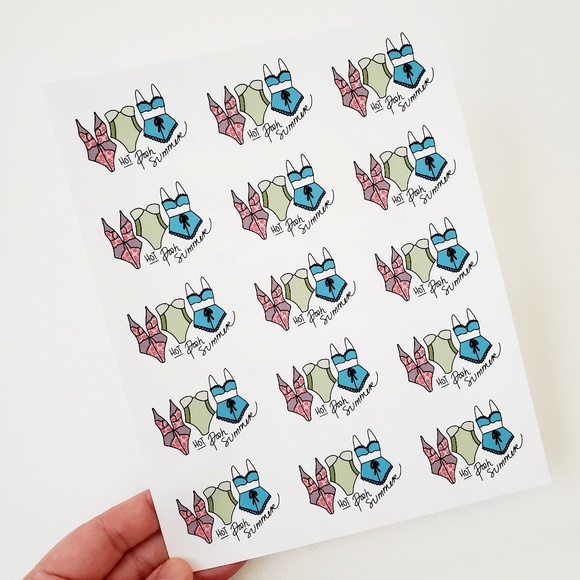 LB004 STICKERS Custom Poshmark Stickers HOT Posh Summer Shipping Supplies - Picture 4 of 8
